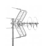 UHF Κεραία Μπάντας 5-69 με Αλουμίνιο Reflector Και Abs Elements 2 UHF Elements 2 VHF Elements με F Connector FRACARRO SIGMA COMBO HD