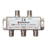 4504 Wide Μπάντας Indoor Splitter Σε Συμβατό με Wide Μπάντας LNB JOHANSSON 4504 - 4 Way splitter