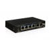 BroxNet BRX501-FE04-2FEUP 4 Ports Fast Ethernet PoE Switch με 2 Fast Ethernet Uplink Ports 60W