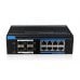 BroxNet BRX581M-GE08-4GUP - 8 Ports Web Managed Gigabit PoE+ Switch με 4 Gigabit SFP Uplink ports