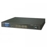 PLANET GS-5220-16UP2XV L2+ 16-Port 10/100/1000T Ultra PoE + 2-Port 10G SFP+ Managed Switch με LCD Touch Screen (400W)