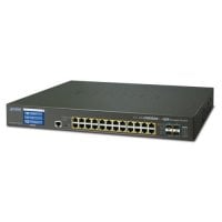 PLANET GS-5220-24UPL4XVR L2+ 24-Port 10/100/1000T Ultra PoE + 4-Port 10G SFP+ Managed Switch με LCD touch screen
