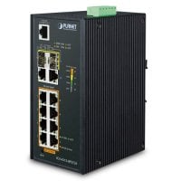 PLANET IGS-4215-8P2T2S Industrial 8-Port 10/100/1000T 802.3at PoE + 2-Port 10/100/100T + 2-Port 100/1000X SFP Managed Switch