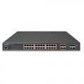 PLANET GS-5220-24PL4XR L2+ 24-Port 10/100/1000T 802.3at PoE + 4-Port 10G SFP+ Managed Switch