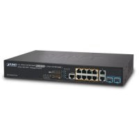 PLANET GS-5220-8UP2T2X Layer 3 8-Port 10/100/1000T 802.3bt PoE + 2-Port 10/100/1000T + 2-Port 10G SFP+ Managed Switch