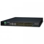 PLANET SGS-6341-16S8C4XR Layer 3 16-Port 100/1000X SFP + 8-Port Gigabit TP/SFP + 4-Port 10G SFP+ Stackable Managed Switch (100~240V AC 12V DC)