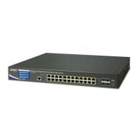 PLANET WS-2864PVR Wireless AP Managed Switch με 24-Port 802.3at PoE + 4-Port 10G SFP+ + LCD Touch Screen and 48VDC Redundant Power
